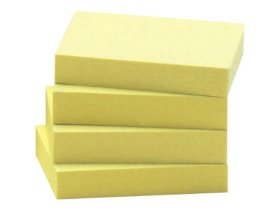 Postit Recycling Notes Haftnotizen 6531T gelb, 24 Bloecke
