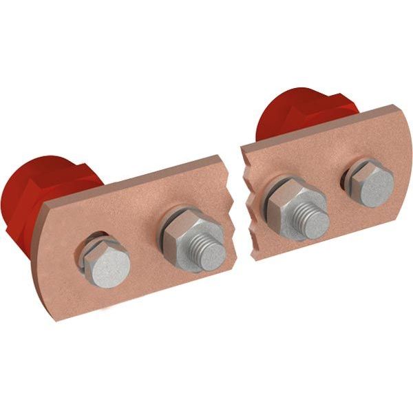 PROE Potentialausgleichsschiene Cu 2x Isolatoren 10x Anschlüsse M10
