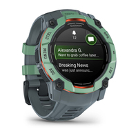 GARMIN Instinct 3 AMOLED 50 mm Smartwatch gruen, schwarz