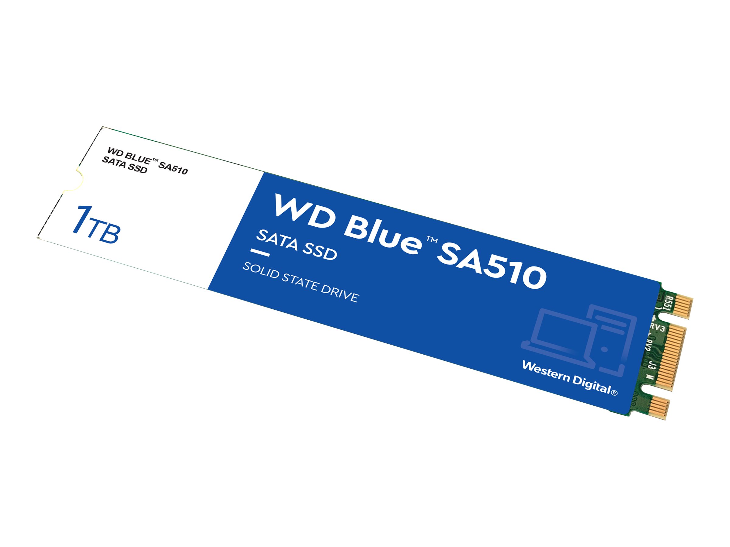 WD Blue SA510 SSD 1TB M.2 2280 SATA III 6Gb/s internal single-packed