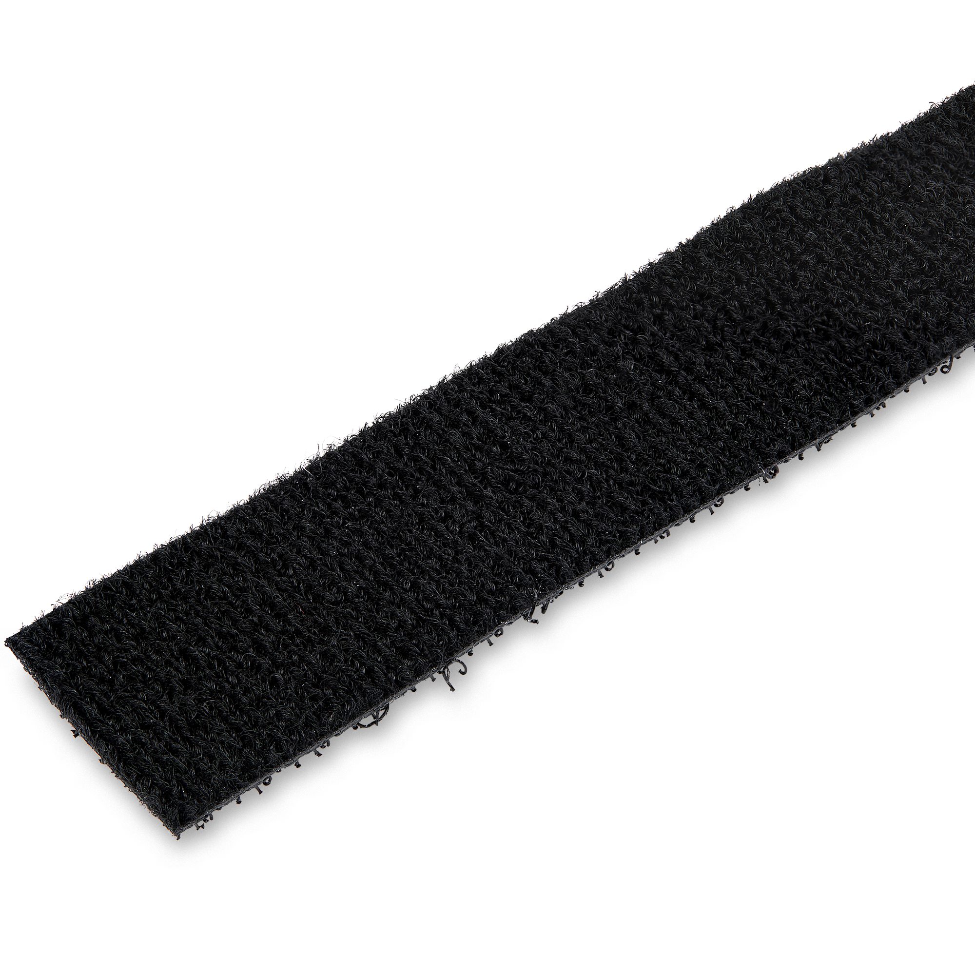 STARTECHCOM HookandLoop Cable Management Tie 50 ft Bulk Roll Black CuttoSize Cable Wrap Straps