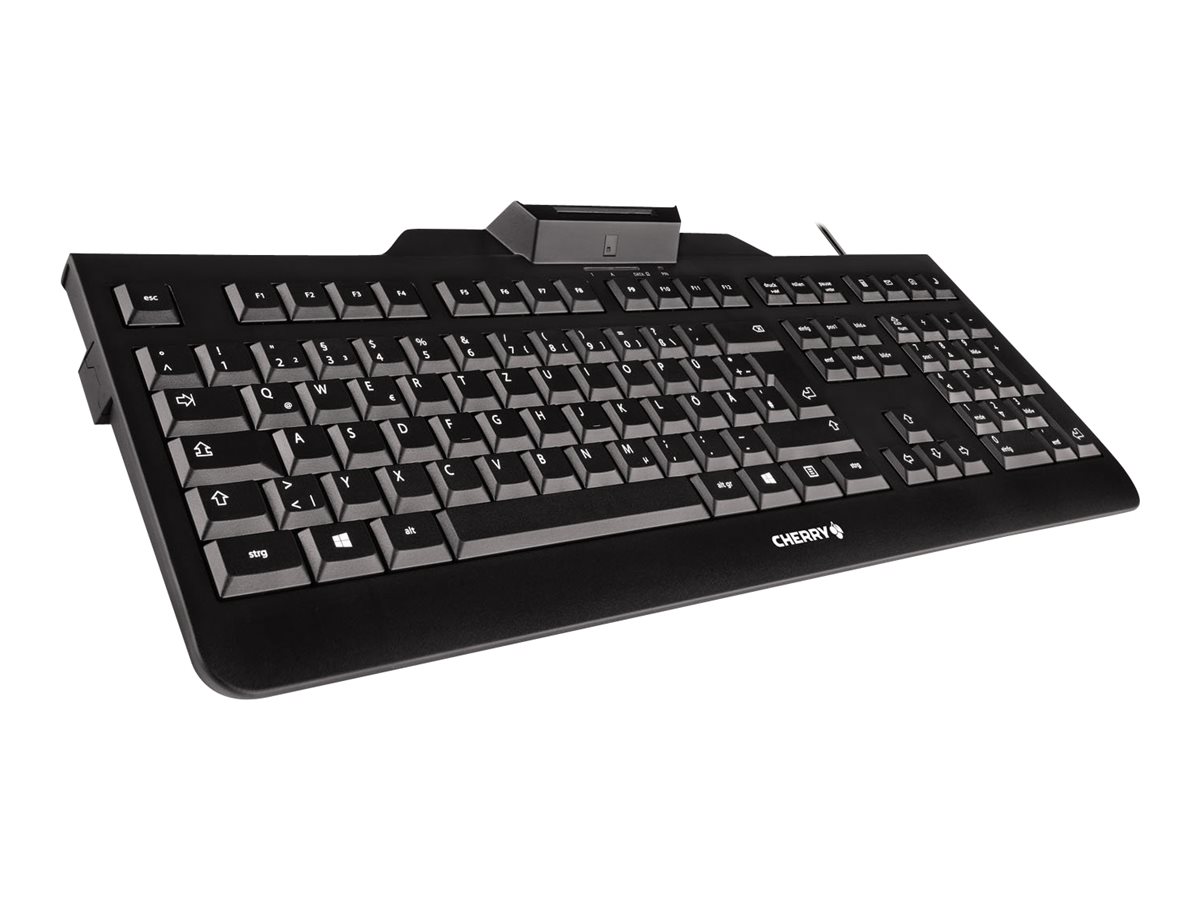 CHERRY KC1000 SC corded Security Keyboard USB ultraflat black mit integriertem Smartcard-Terminal (DE)