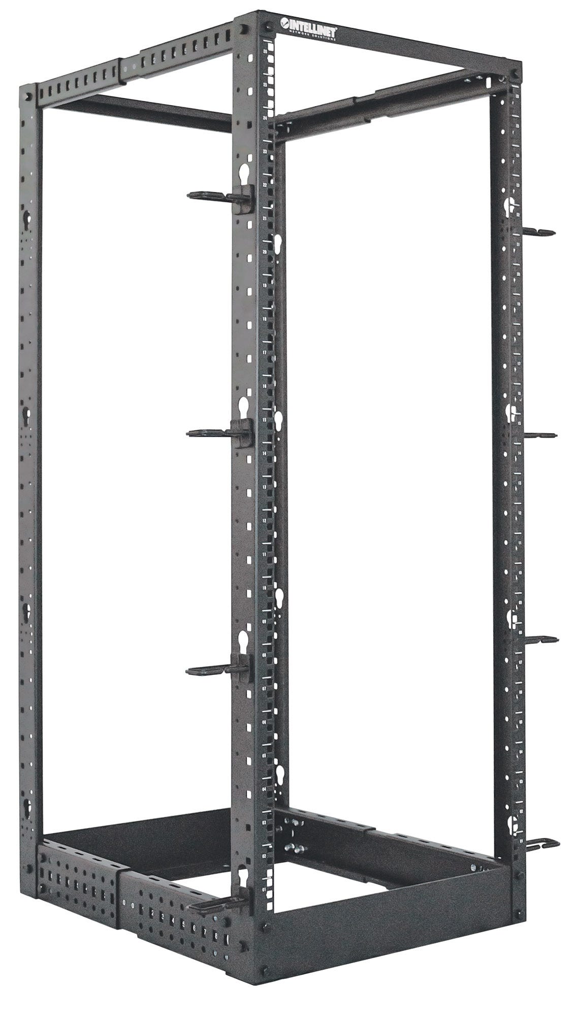 INTELLINET 48,3cm 19Zoll Laborgestell 26HE 4Pfosten HxBxT 1296 x 515 x 559mm unmontiert schwarz