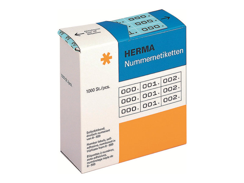 HERMA Klebenummern 4803 Zahlen, blau 22,0 x 10,0 mm, 3x1.000 Etiketten HERMA Klebenummern 4803 Zahlen, blau 22,0 x 10,0 mm, 3x1.000 Etiketten