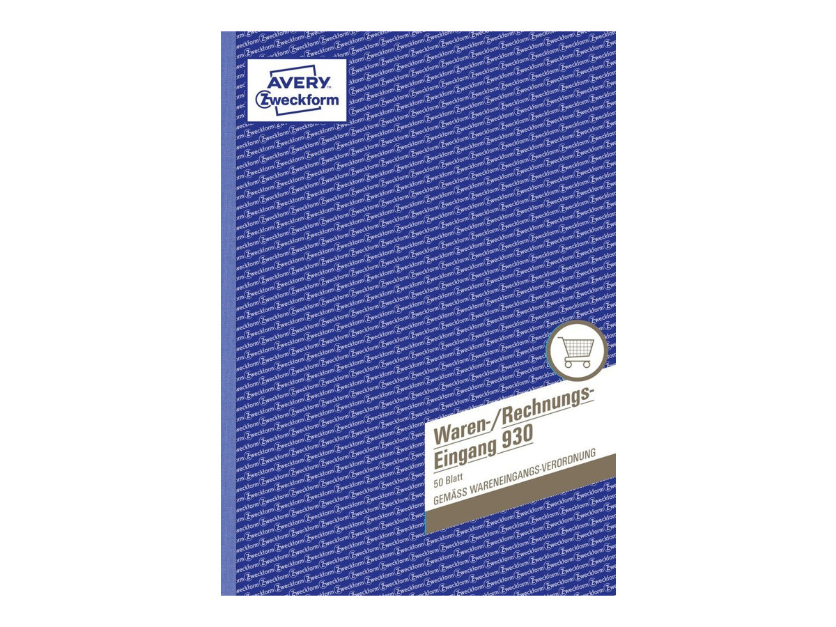 AVERY Zweckform Waren-/Rechnungs-Eingangsbuch Formularbuch 930 AVERY Zweckform Waren-/Rechnungs-Eingangsbuch Formularbuch 930