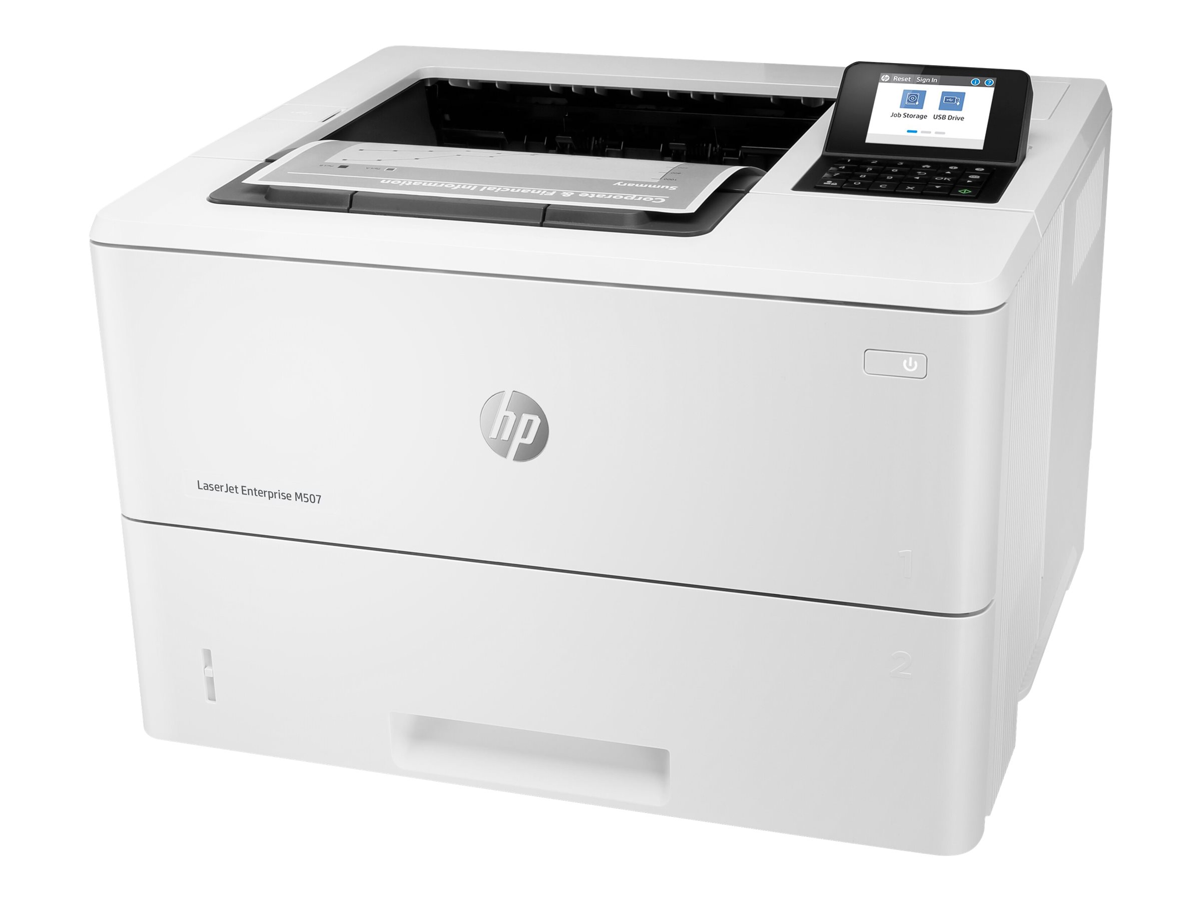 HP LaserJet Enterprise M507dn Printer Mono Duplex laser A4 1200x1200dpi 50ppm 650sheets USB LAN HP LaserJet Enterprise M507dn Printer Mono Duplex laser A4 1200x1200dpi 50ppm 650sheets USB LAN