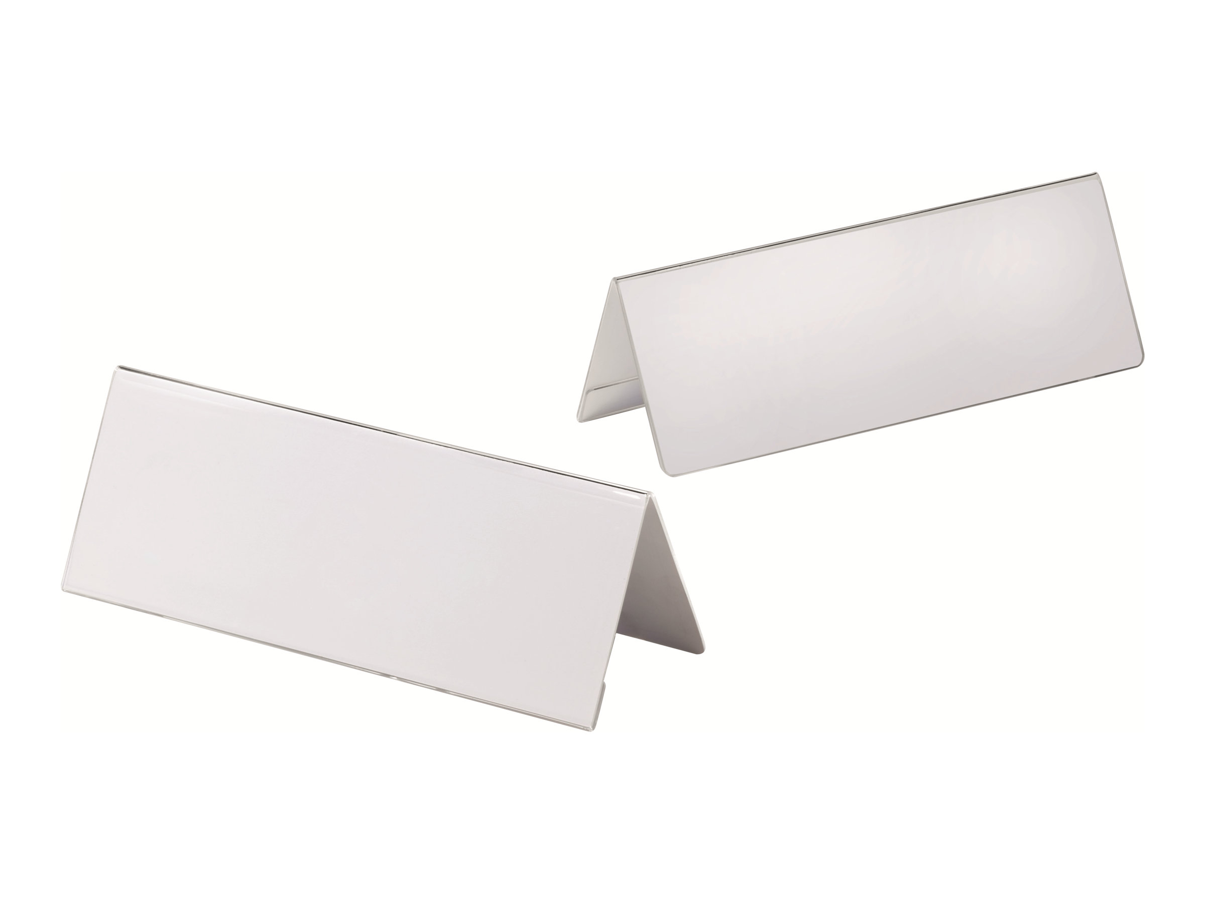 DURABLE Tischnamensschilder transparent 15,0 x 6,1 cm, 10 St. DURABLE Tischnamensschilder transparent 15,0 x 6,1 cm, 10 St.