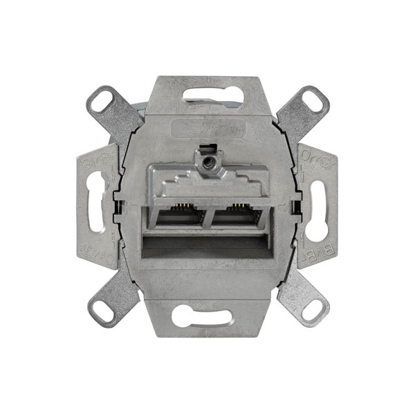 Rutenbeck Datenanschlussdose flex UAE-Cat.6A iso-8/8 Up0 2xRJ45s LSA Rutenbeck Datenanschlussdose flex UAE-Cat.6A iso-8/8 Up0 2xRJ45s LSA