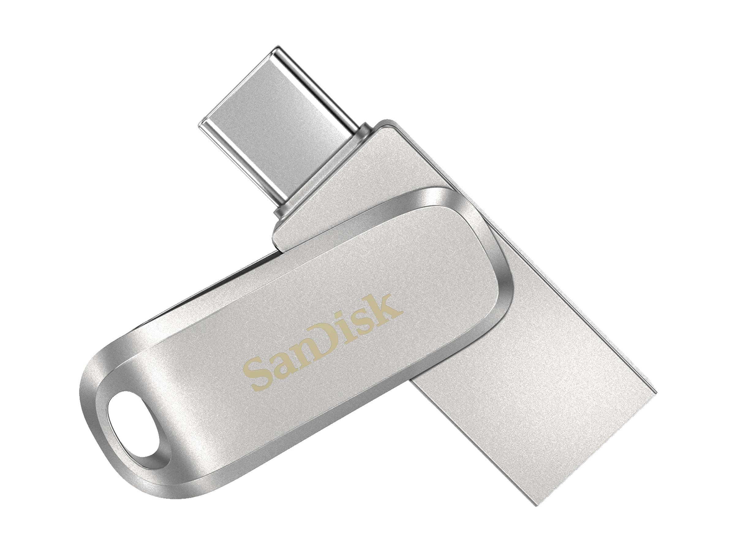 SanDisk USBStick Ultra Dual Drive Luxe TypeC silber 256 GB, 1 St