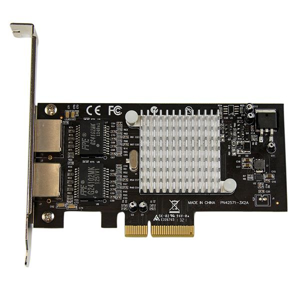 STARTECHCOM 2 Port PCI Express PCIe Gigabit Ethernet Netzwerkkarte 2x RJ45 PCIe Intel i350 NIC Server Adapter