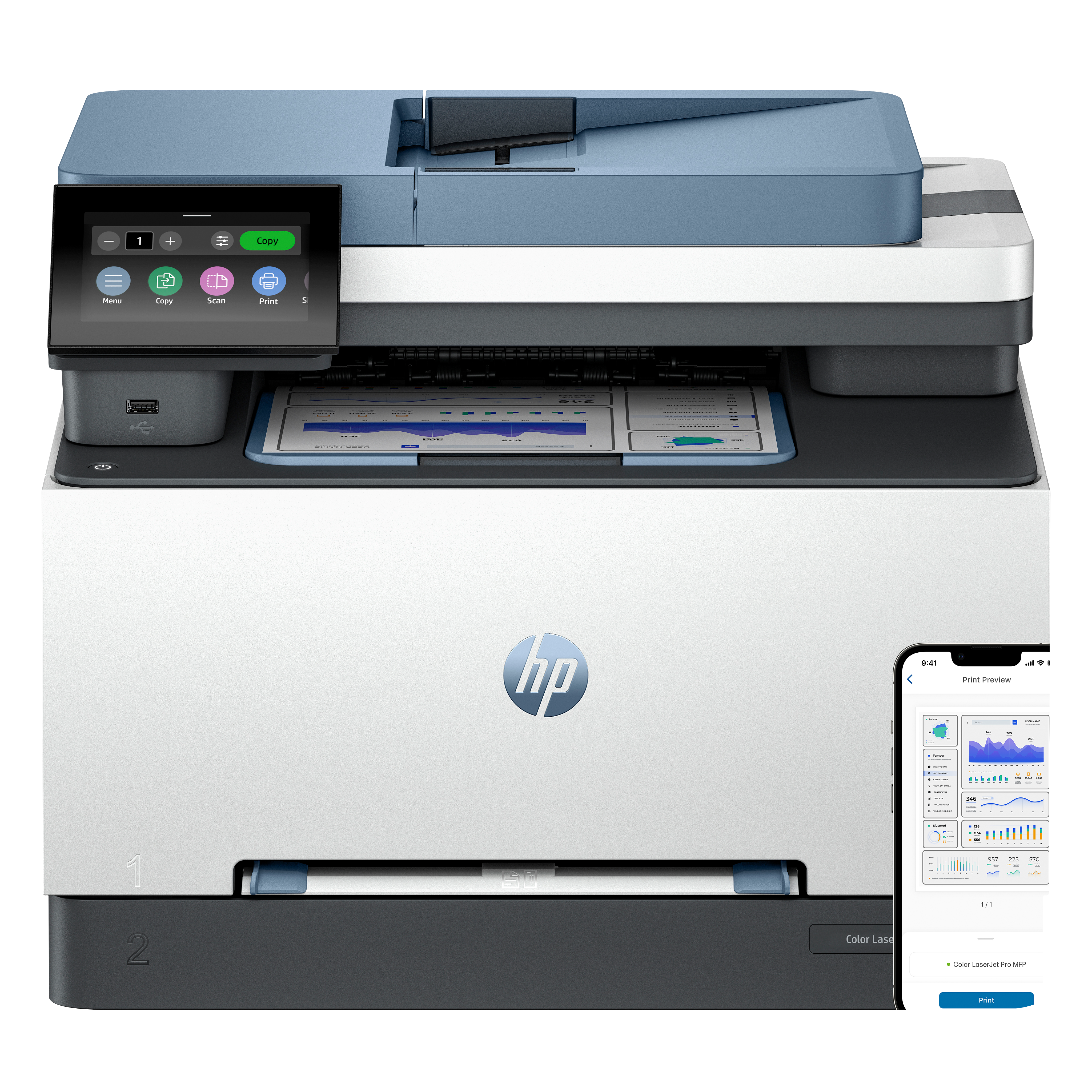 HP Color LaserJet Pro MFP 3302fdng 25ppm Printer