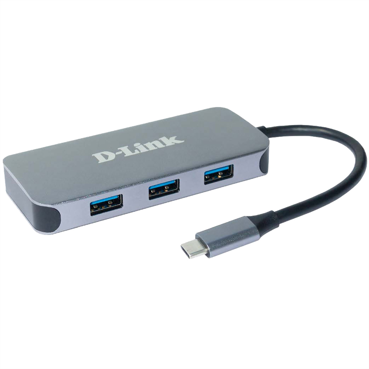 D-LINK DUB-2335 6-in-1 USB-C-Hub 3x USB-A 1x HDMI 1x USB-C mit Datasync. und Ladefunktion bis 60W 1x RJ-45