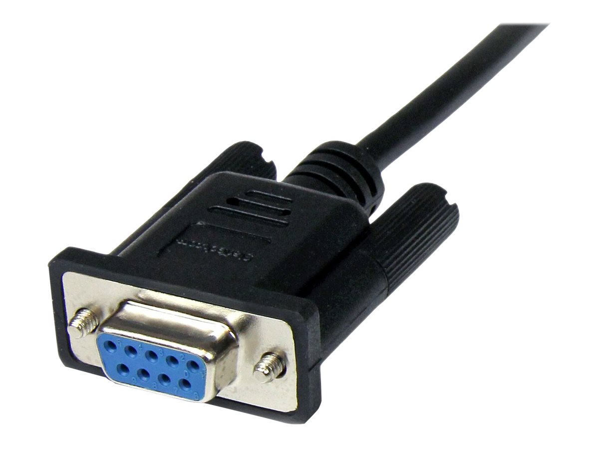 STARTECH.COM 2m Black DB9 RS232 Serial Null Modem Cable F/M