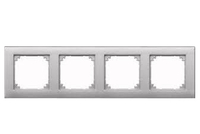 Merten Rahmen M-PLAN 486460 4f. aluminium Merten Rahmen M-PLAN 486460 4f. aluminium