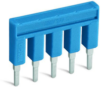 Wago Kammbruecker 10fach blau isoliert Wago Kammbruecker 10fach blau isoliert