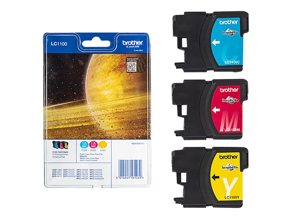 Brother LC1100RBWBP Gelb Cyan Magenta