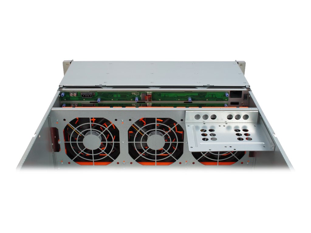 InterTech 4U4424 Rack Server Metall Schwarz Silber ATX,EATX,EEB,MiniITX,uATX 4U