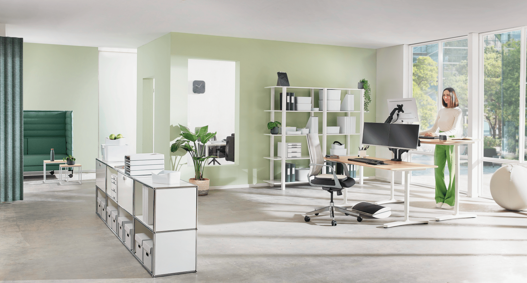 Esselte Leitz Sitzkissen Ergo Active hellgrau 36,4 x 36,8 cm