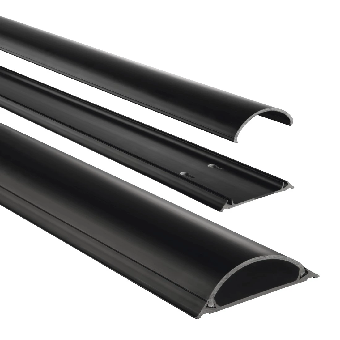 Hama halbrund PVC Kabelkanal schwarz