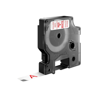 DYMO Schriftband D1 45015 S0720550, 12 mm rot auf weiÃ