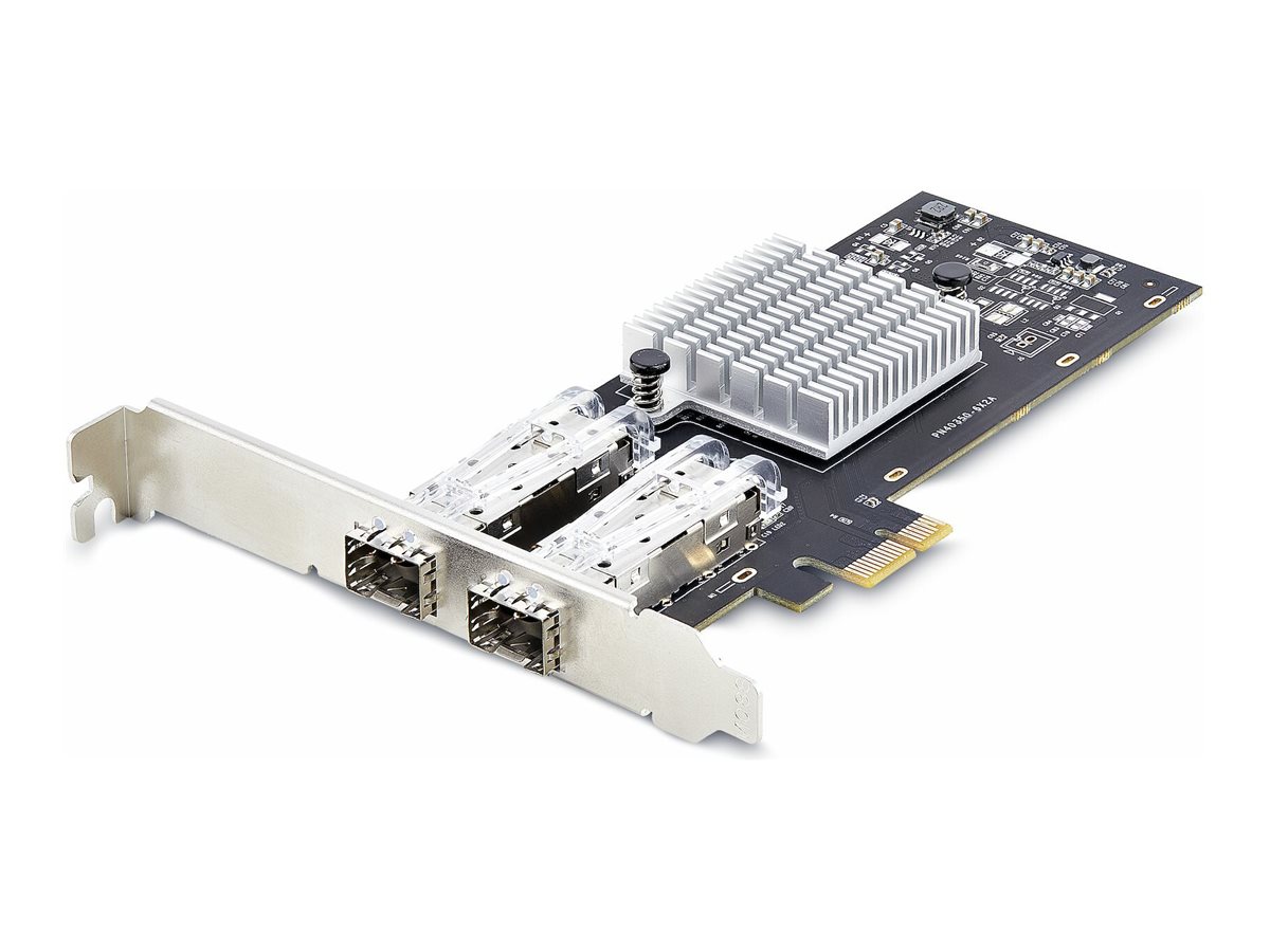 STARTECH.COM 2-Port GbE SFP Netzwerkkarte PCIe 2.0 x1 Intel I350-AM2 2x 1GbE 1000BASE Kupfer/Glasfaser Netzwerkkarte Gigabit LWL/LAN