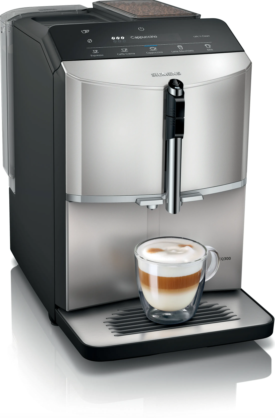 Siemens Kaffeevollautomat  TF303E07 EQ300 inox silber metallic