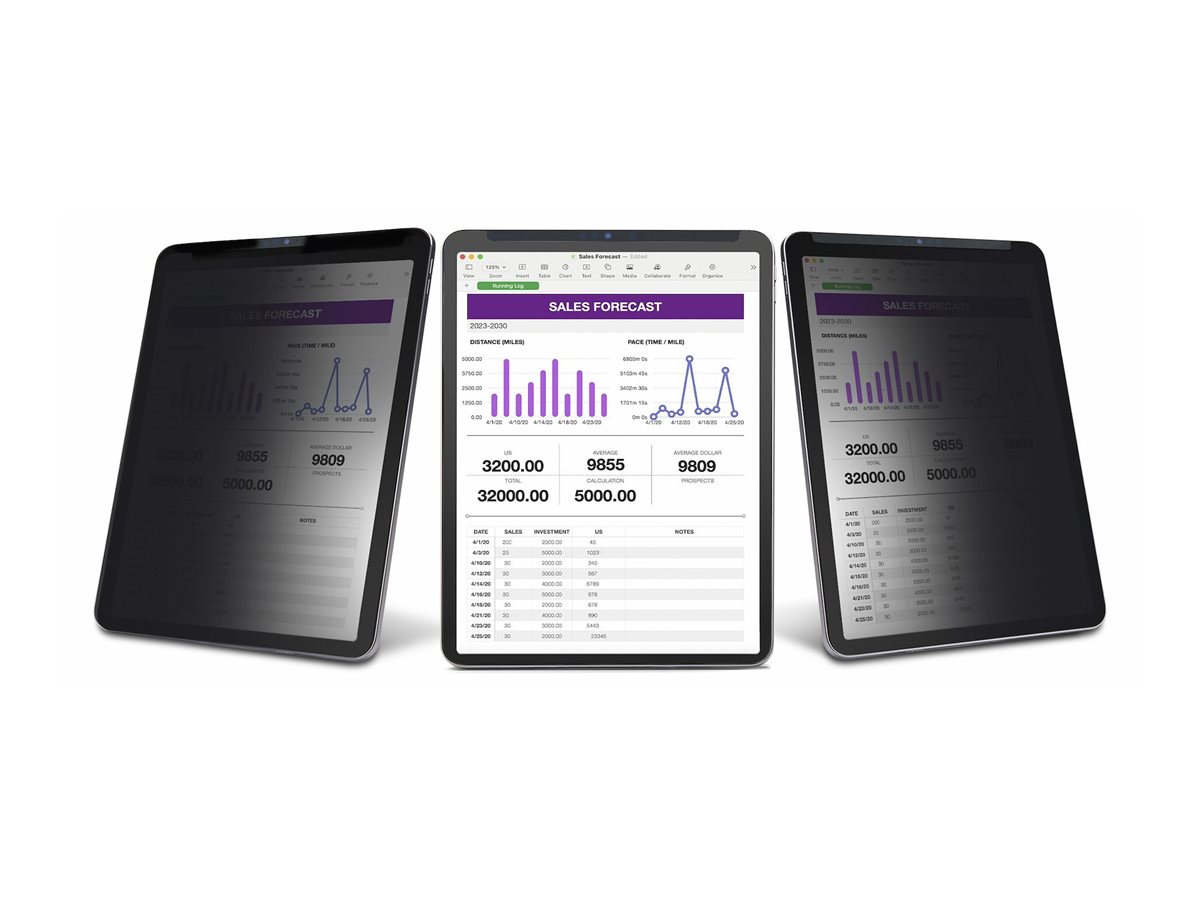 STARTECH.COM 4-Wege Blickschutz fur 32,77cm 12,9Zoll iPad Pro 3.Gen und höher Hoch-/Querformat Touch +/- 30 Grad Blickwinkel