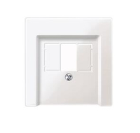 Merten Zentralplatte 296019 für TAE/Audio/USB polarweiß gl. Merten Zentralplatte 296019 für TAE/Audio/USB polarweiß gl.
