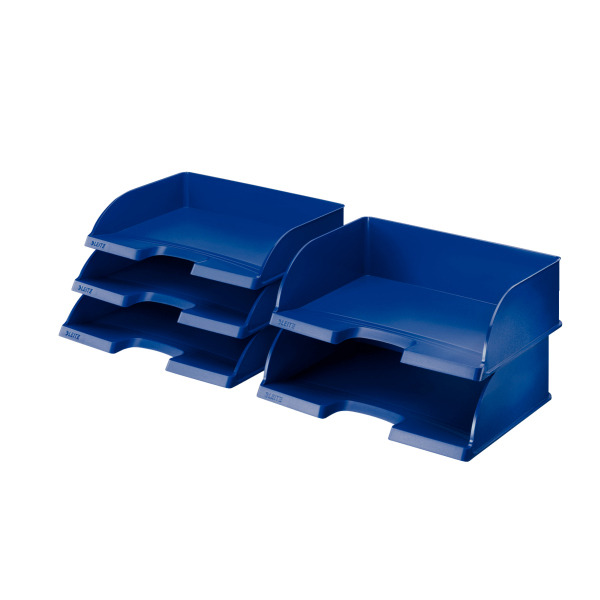 LEITZ Briefablage Jumbo quer Plus blau
