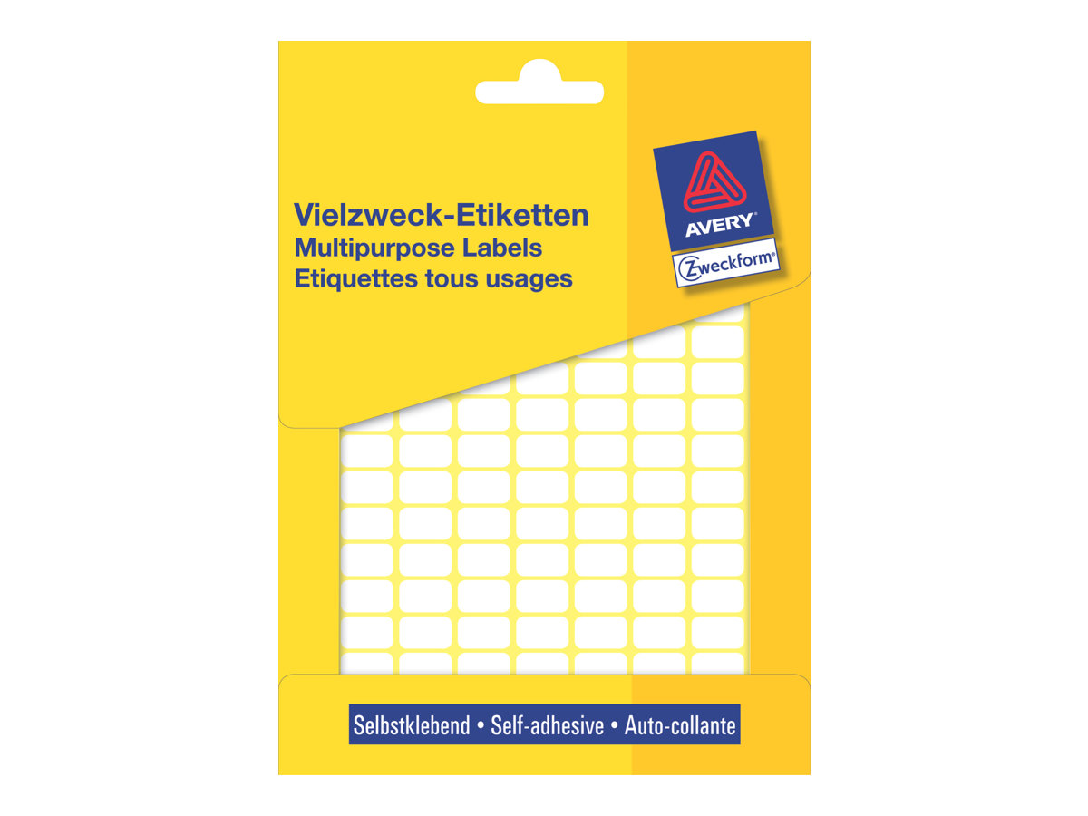 3.712 AVERY Zweckform Etiketten 3306 weiss 13,0 x 8,0 mm 3.712 AVERY Zweckform Etiketten 3306 weiss 13,0 x 8,0 mm