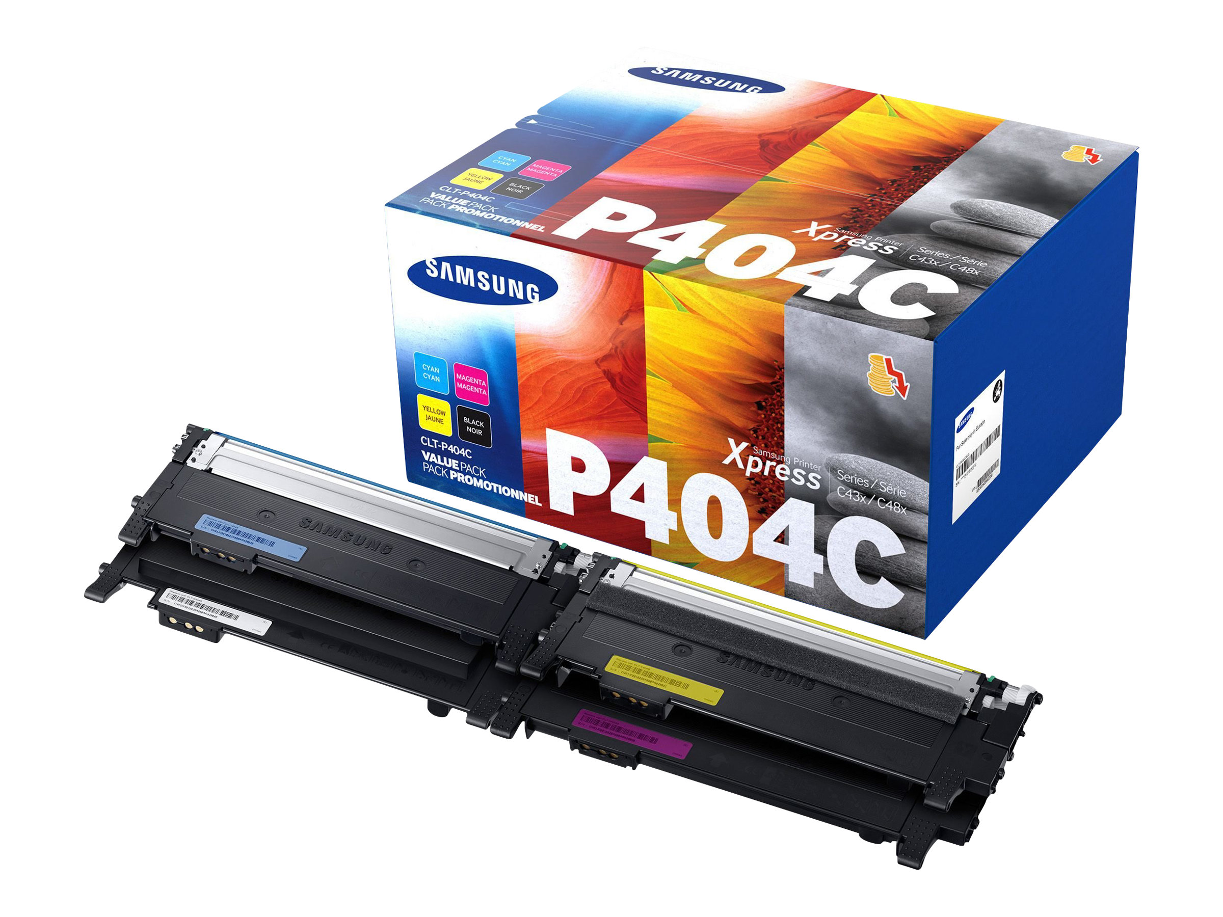 HP CLT-P404C (SU365A) schwarz, cyan, magenta, gelb Toner, 4er-Set