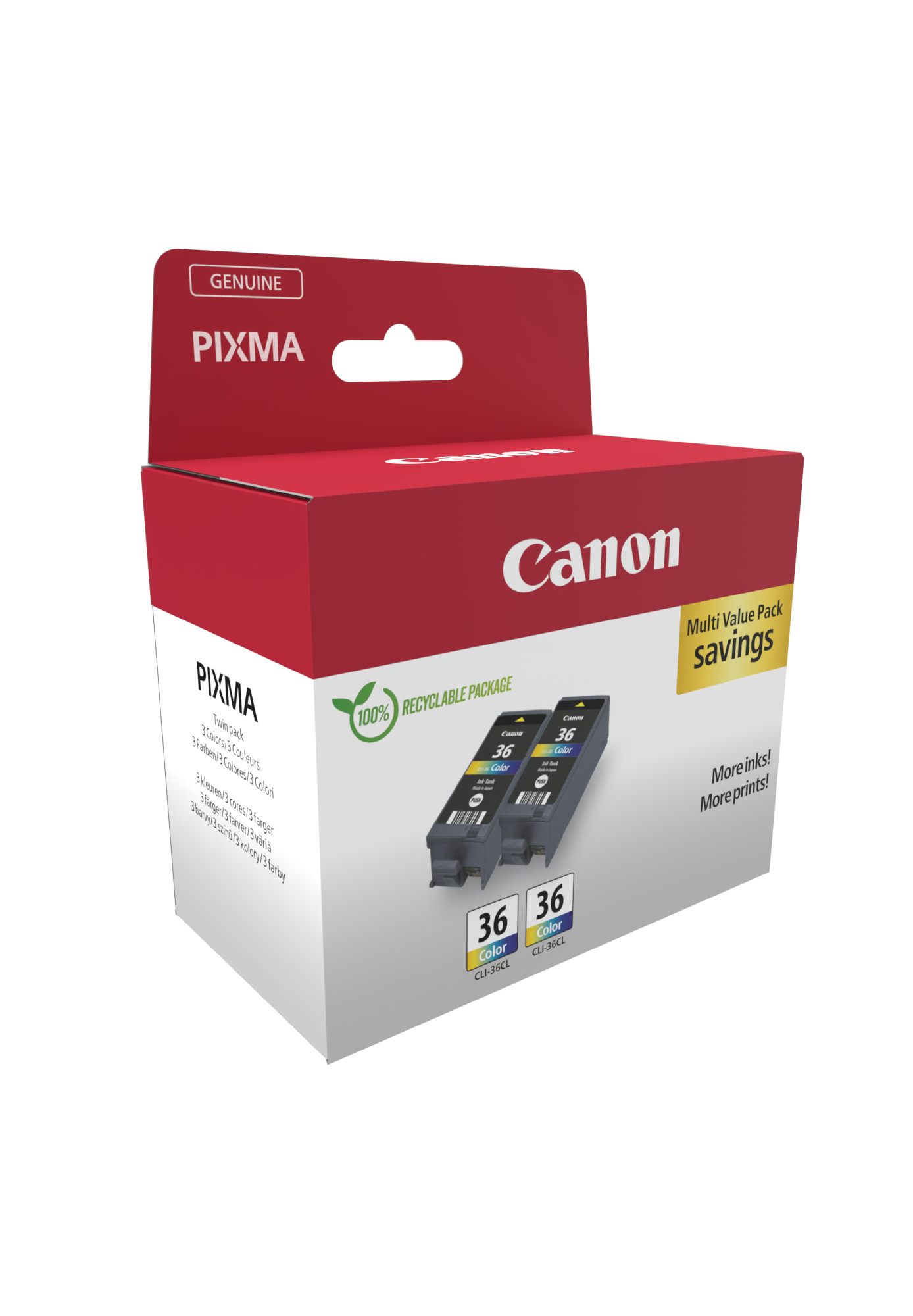 Canon CLI36 TwinPack color Druckerpatronen, 2erSet