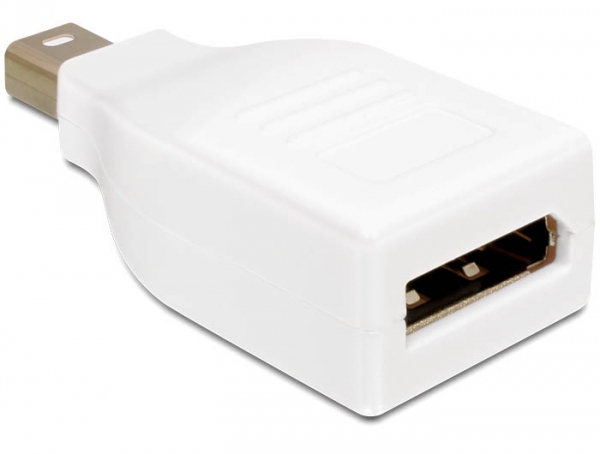 Delock Adapter mini Displayport 1.2 Stecker > Displayport Buchse weiss Delock Adapter mini Displayport 1.2 Stecker > Displayport Buchse weiss