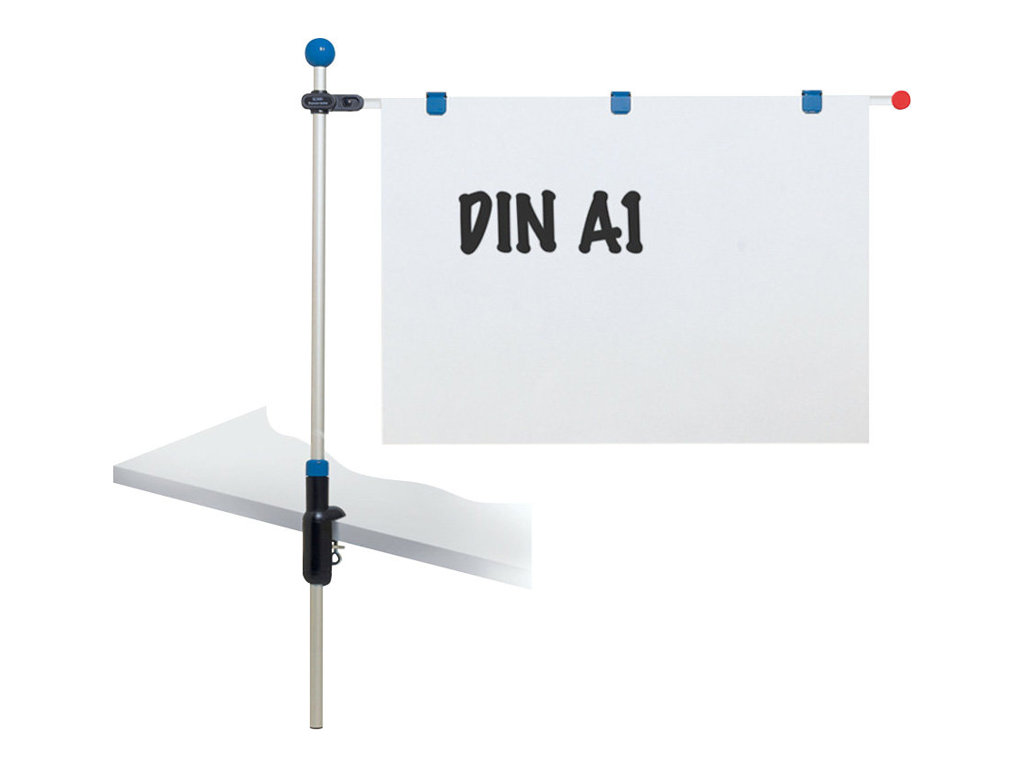 MAUL Planhalter DIN A1 silber Tischklemme, 1 St
