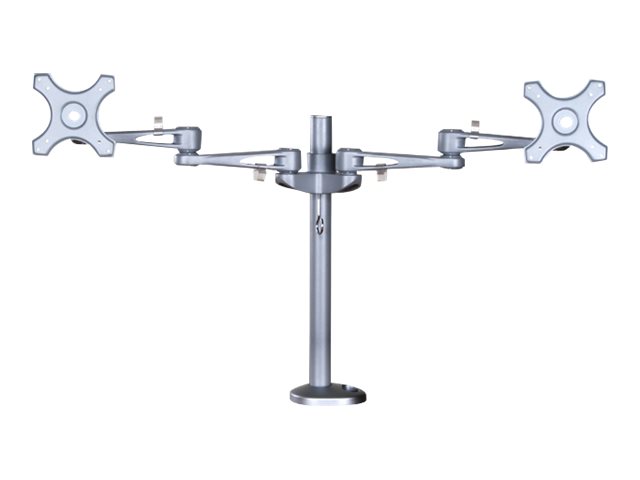 NEOMOUNTS FPMA-D935DG Desk Mount Grommet Dual Flatscreen 25-68cm 10-27Zoll kipp-dreh-schwenkbar VESA 75x75/100x100mm pivo
