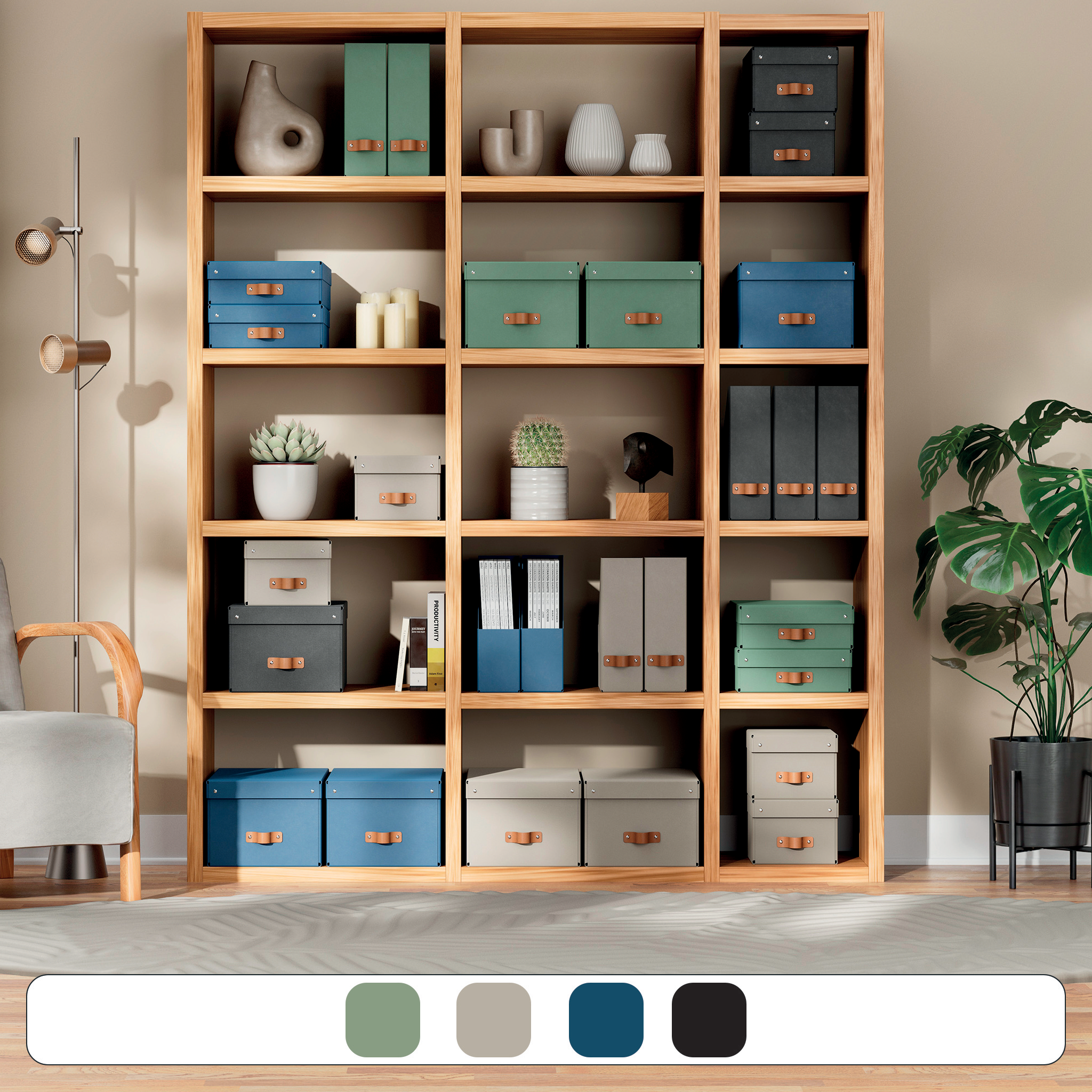 Esselte Leitz Puro Aufbewahrungsbox 17 l beige