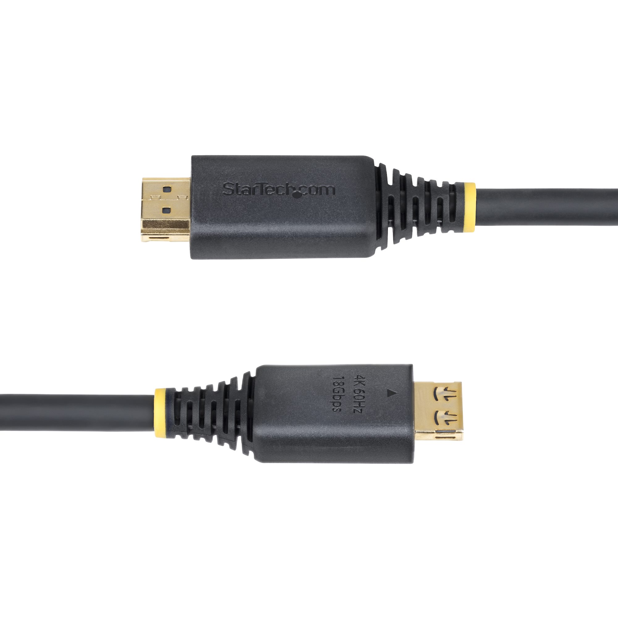STARTECHCOM 5m High Speed HDMI Kabel mit Griffsteckern 4K 60Hz und 1440p 144Hz 18Gbps UHD HDMI ArceArc Kabel mit TPEMantel