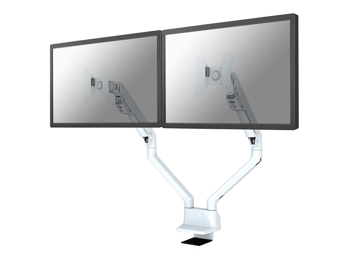 NEOMOUNTS Flat Screen Dual Desk Mount 25,4-81,28cm 10-32Zoll spring clamp/grommet White NEOMOUNTS Flat Screen Dual Desk Mount 25,4-81,28cm 10-32Zoll spring clamp/grommet White