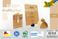 folia Tonpapier Kraftkarton braun 230 g/qm 50 Blatt folia Tonpapier Kraftkarton braun 230 g/qm 50 Blatt
