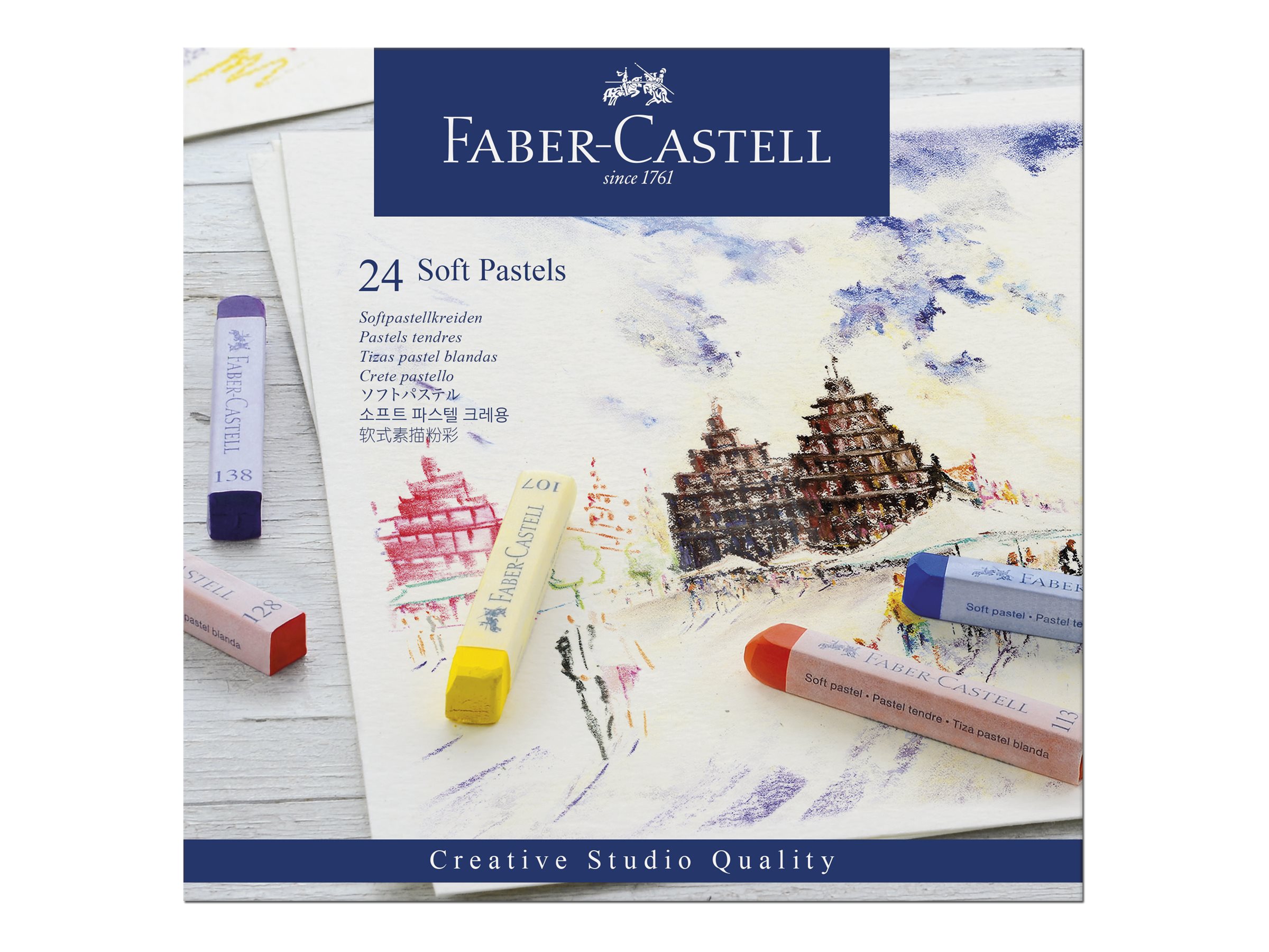 FABER-CASTELL Creative Studio Pastellkreide farbsortiert 24 St.
