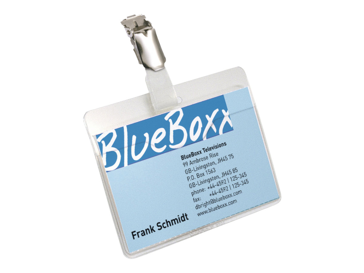 5 DURABLE Namensschilder mit Clip 9,0 x 6,0 cm 5 DURABLE Namensschilder mit Clip 9,0 x 6,0 cm
