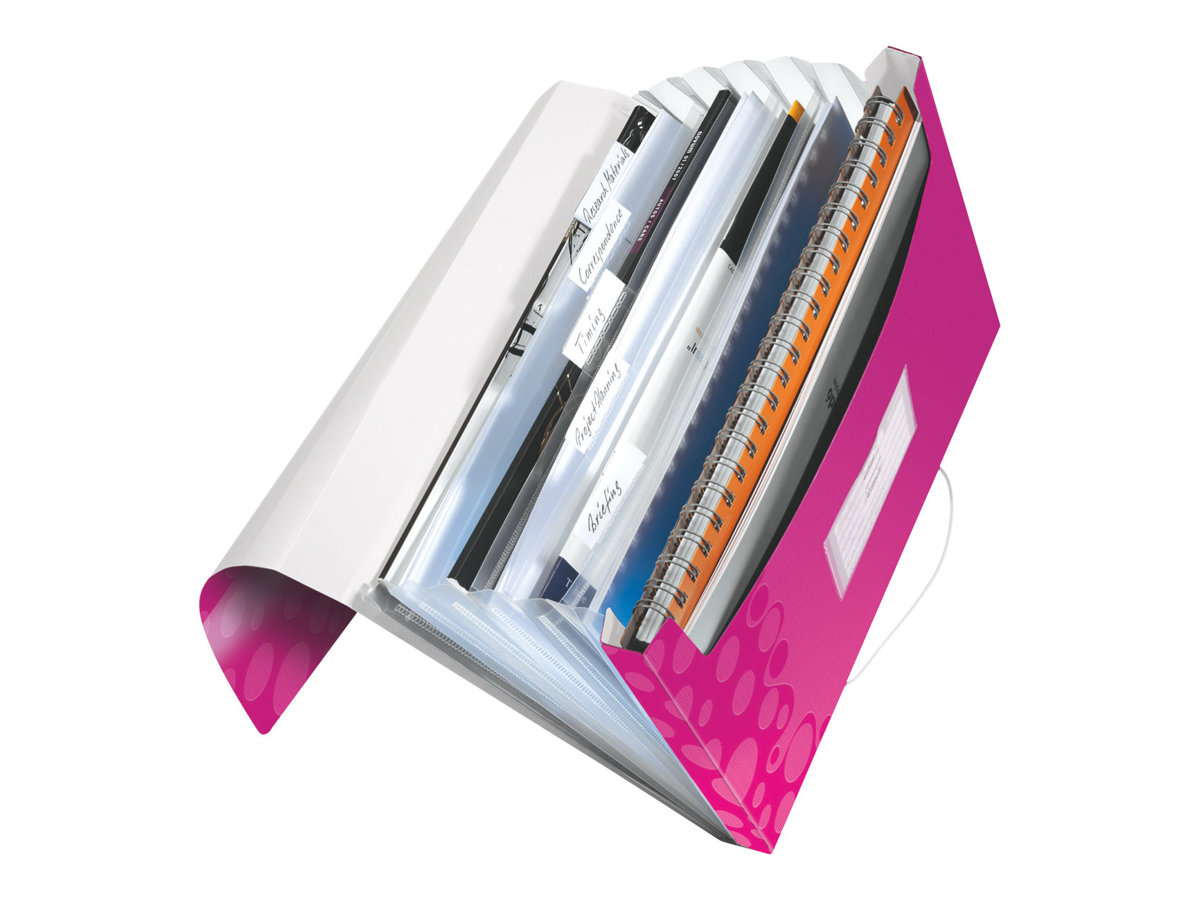 LEITZ Faechermappe WOW 4589 6 Faecher pink LEITZ Faechermappe WOW 4589 6 Faecher pink