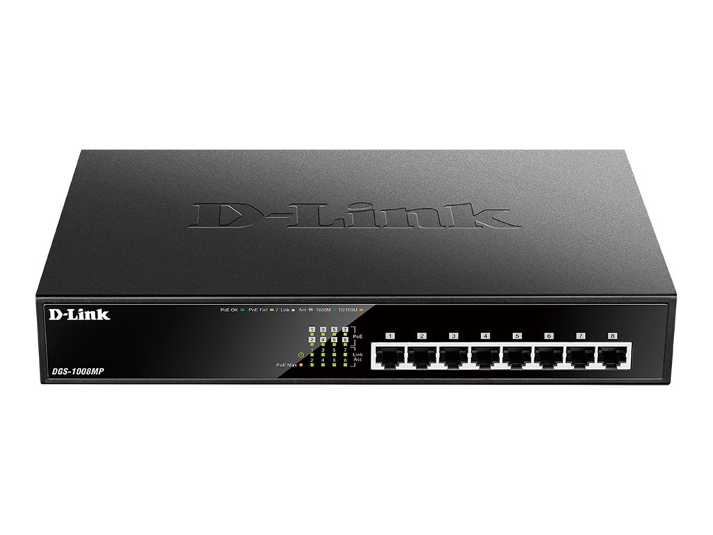 DLIN Desktop unmanaged PoE Switch 8x10/100/1000 DLIN Desktop unmanaged PoE Switch 8x10/100/1000