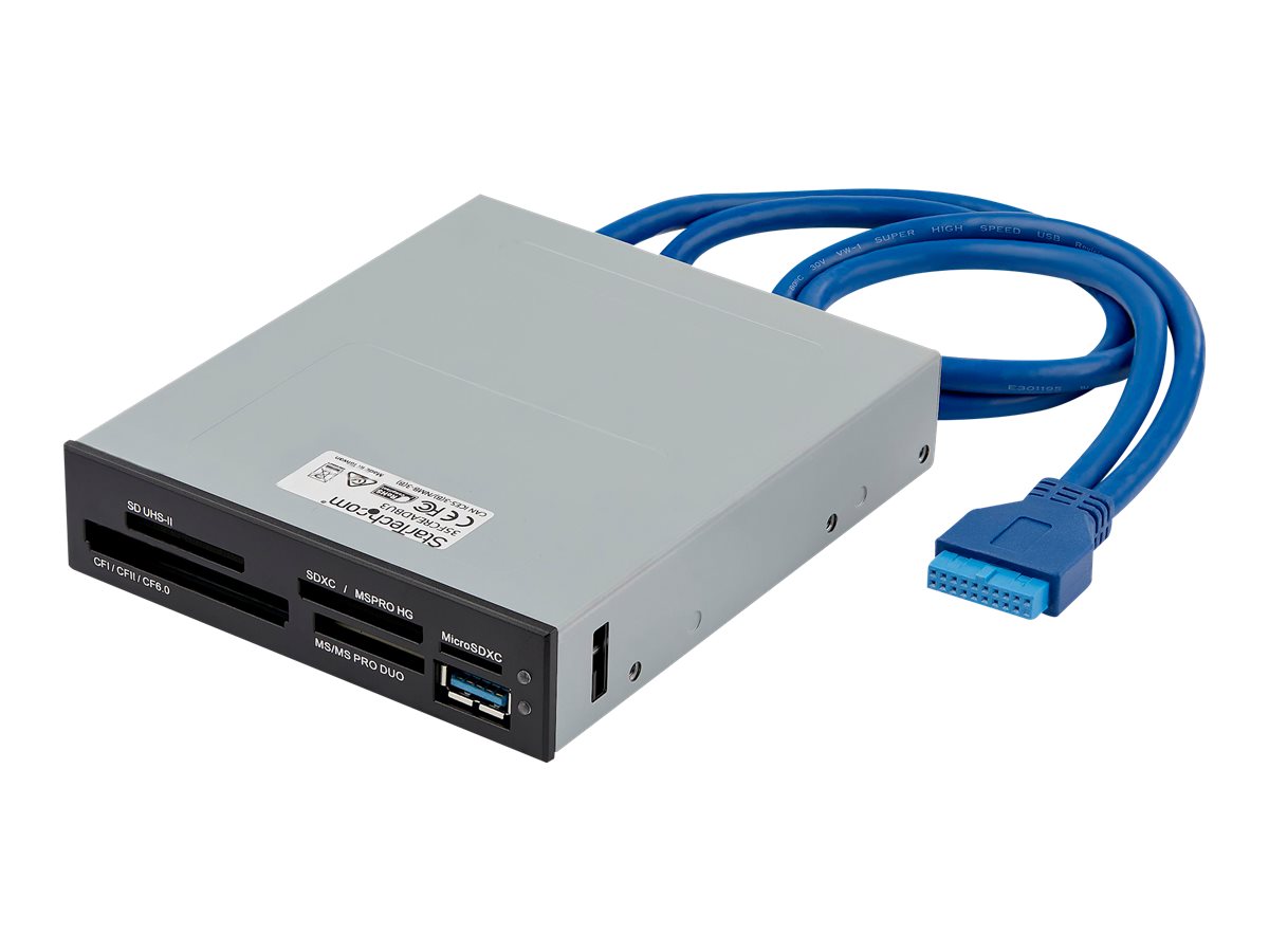 STARTECHCOM USB 30 interner Kartenleser mit UHSII Unterstuetzung SecureDigitalMicro SDMemoryStickCF Kartenlesegeraet