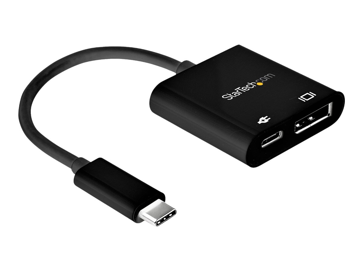 StarTech.com USB C to DisplayPort Adapter with 60W Power Delivery Pass-Through - 8K/4K USB Type-C to DP 1.4 Video Converter w/ Charging - USB/DisplayPort-Adapter