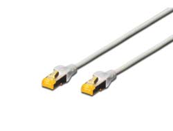 DIGITUS CAT 6A SFTP Patchkabel Cu LSZH AWG 267 Länge 7 m Farbe Grau