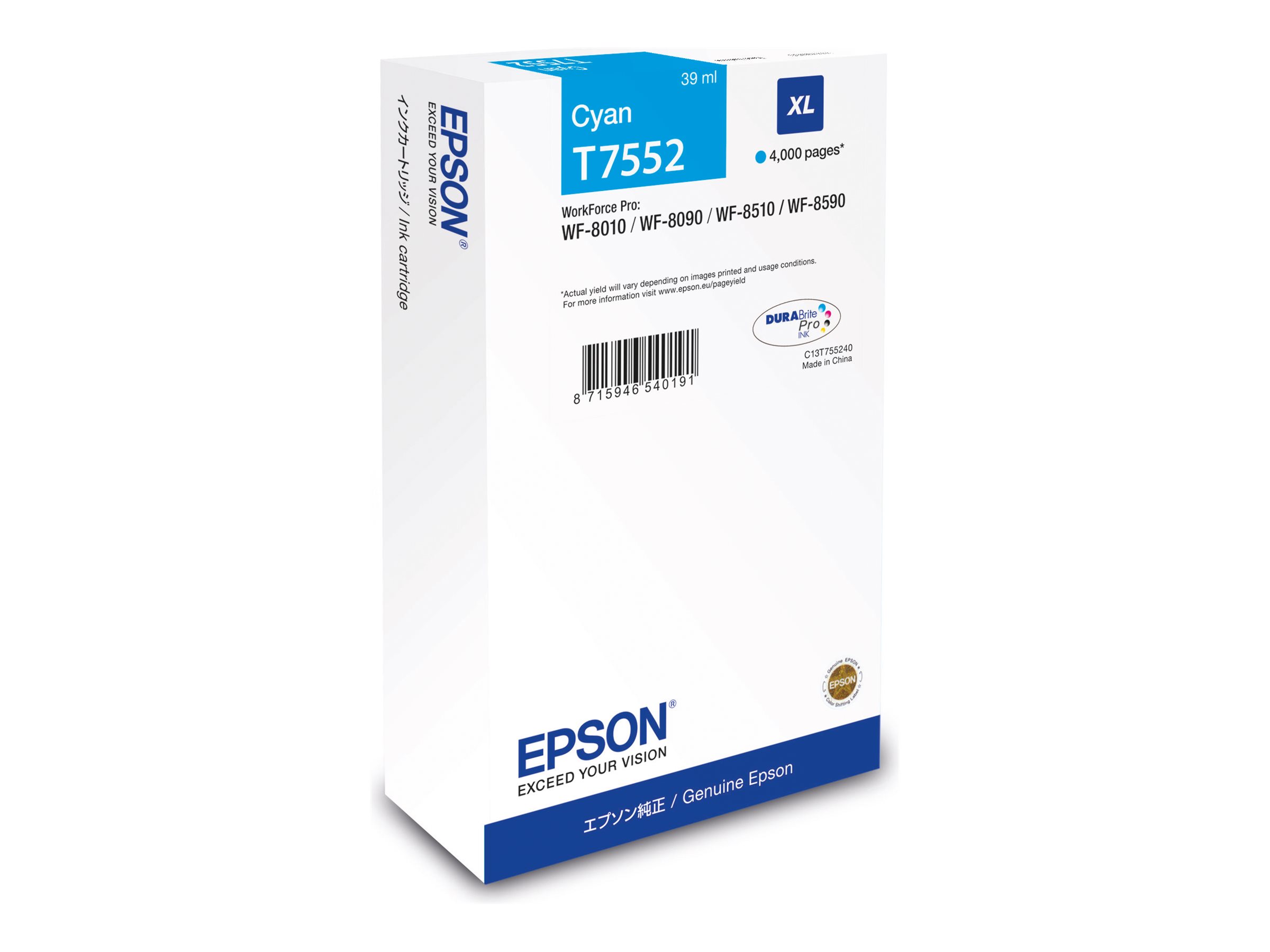 EPSON T7552XL  cyan Druckerpatrone