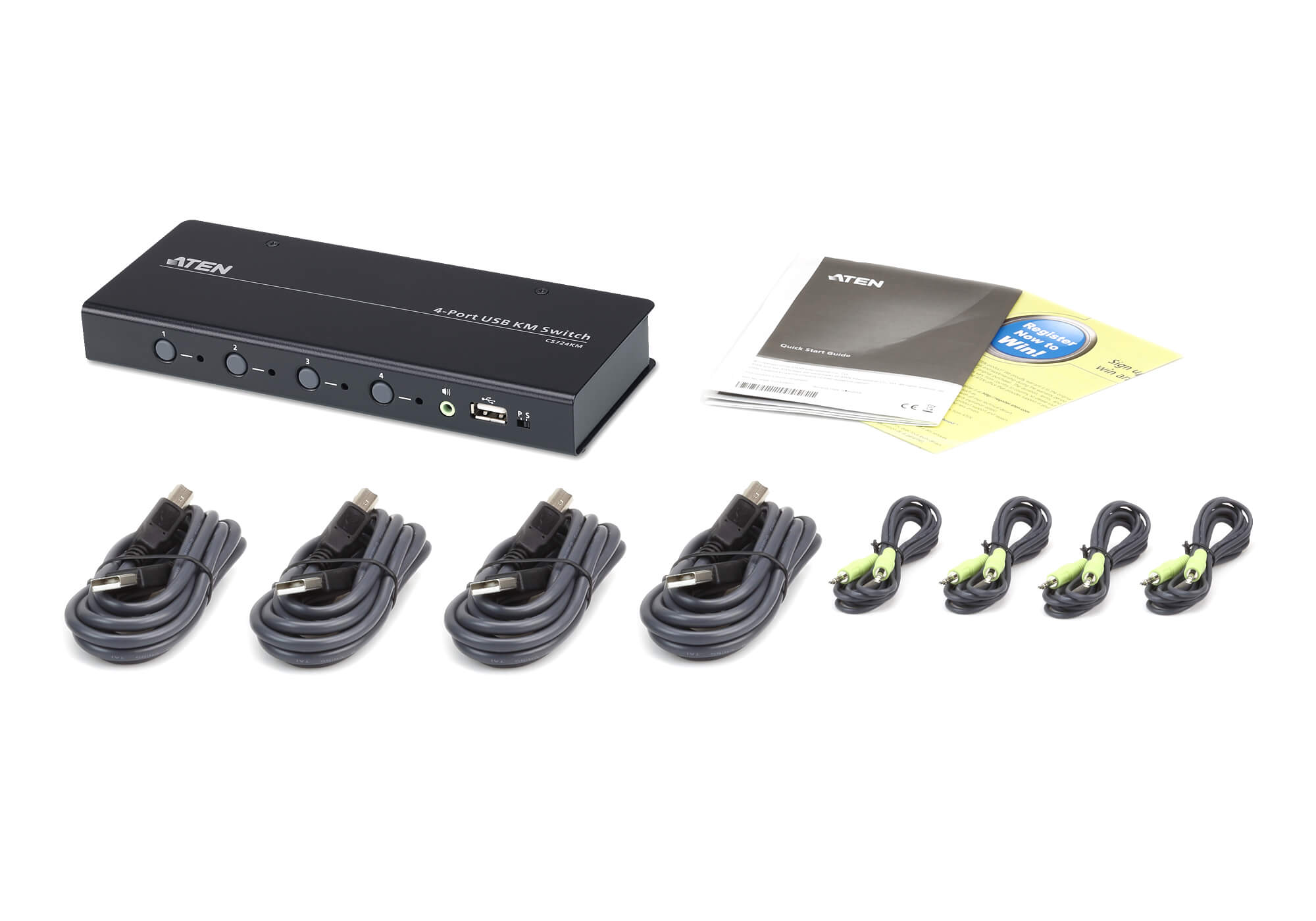 ATEN CS724KM 4Port USB Boundless KM Switch