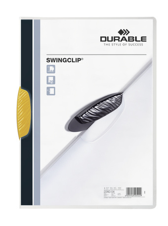 DURABLE Klemmhefter SWINGCLIP gelb, 25 St