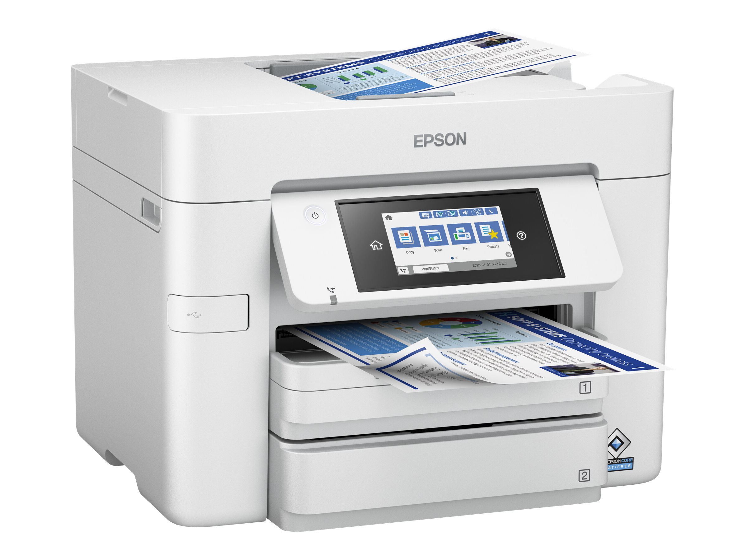 EPSON WorkForce Pro WF-C4810DTWF 4 in 1 Tintenstrahl-Multifunktionsdrucker grau